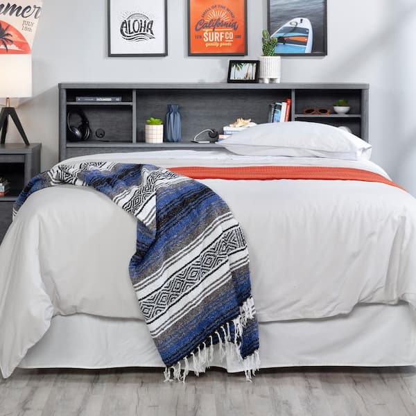 Dover Edge Denim Oak Finish Full/Queen Headboard