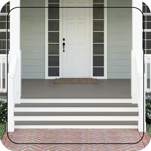5 gal. #HDC-NT-23 Wet Cement Textured Low-Lustre Enamel Interior/Exterior Porch and Patio Anti-Slip Floor Paint