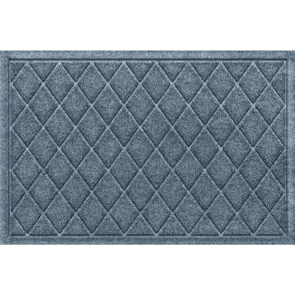 Waterhog Argyle Bluestone 23 in. x 35 in. PET Polyester Indoor Outdoor Door Mat price history on PriceWatchPro