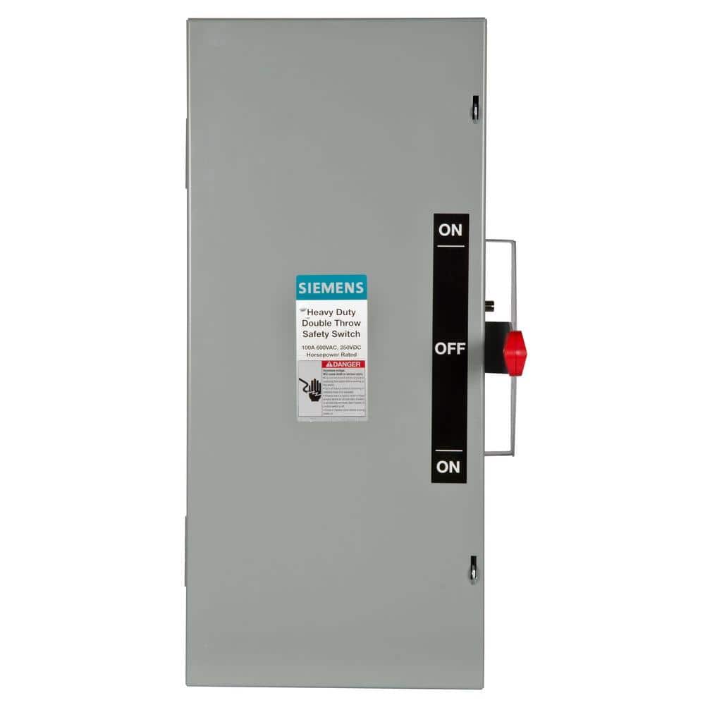 Double Throw 100 Amp 600-Volt 3-Pole Indoor Non-Fusible Safety Switch price history on PriceWatchPro