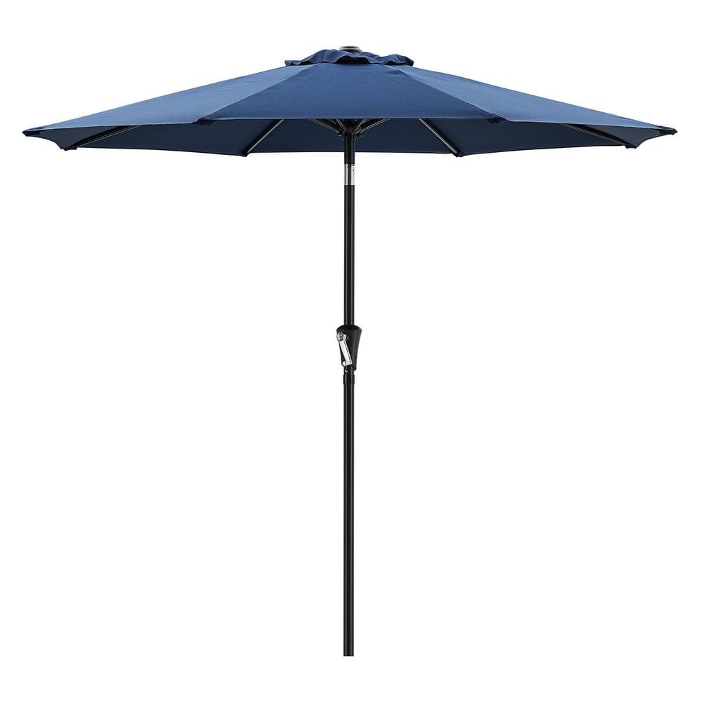 7.5 ft Outdoor Market Patio Umbrella with Manual Tilt, Easy Crank Lift in Navy Blue price history on PriceWatchPro