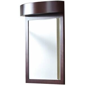 16-Gauge-Sinks 24 in. x 36 in. Single Framed Wall Mirror in Lacquer-Stain Coffee