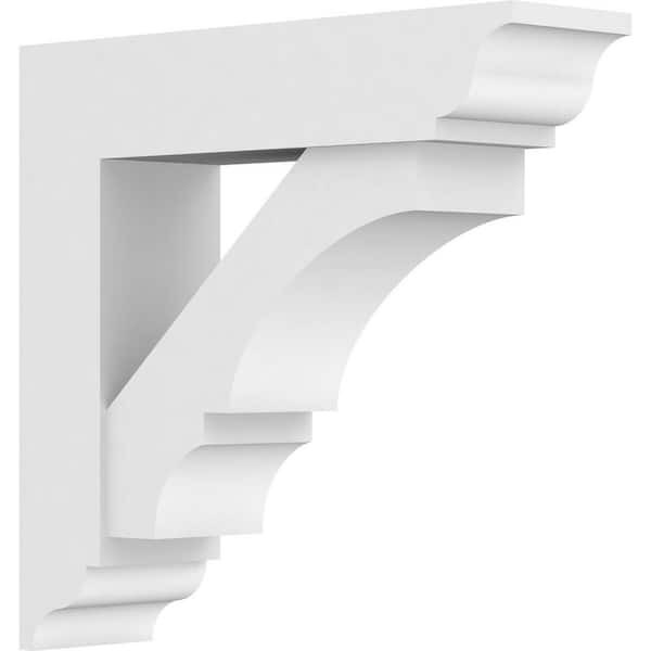 Ekena Millwork Standard Balboa 5 in. W x 18 in. H x 18 in. D Signature Urethane Polyurethane Bracket With Traditional Ends