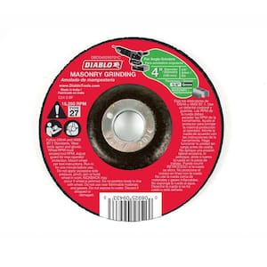 4 in. x 1/4 in.x 5/8 in. Masonry Grinding Disc with Depressed Center
