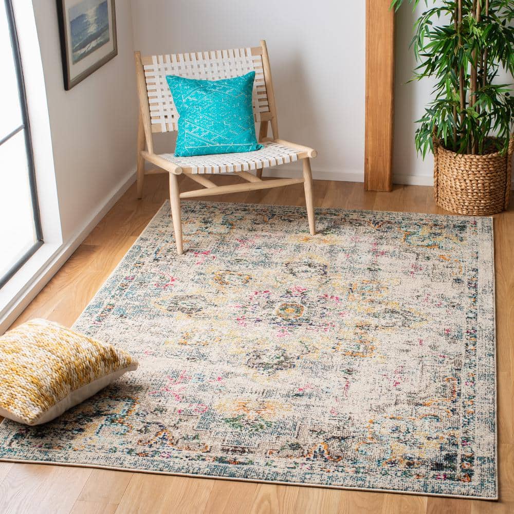 Gray and Gold Hand-knotted Rectangular Area Rug, 9' x 12'