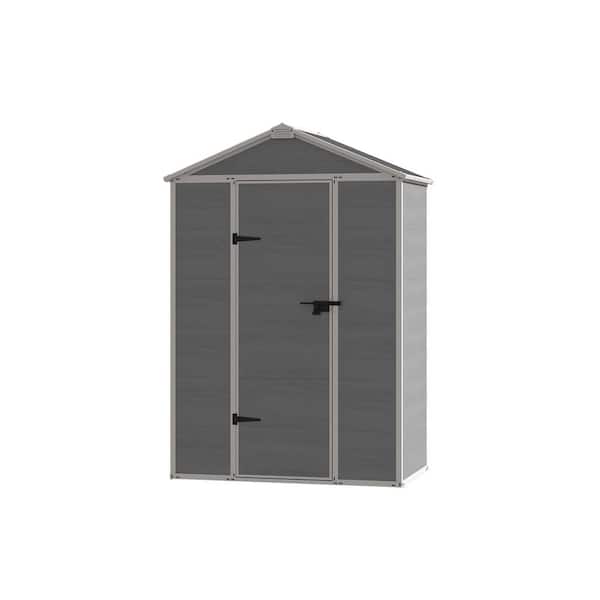 5 ft. W x 3 ft. D Outdoor Resin Storage Shed with Reinforced Floor, Ventilation and Windows (15 sq. ft.)