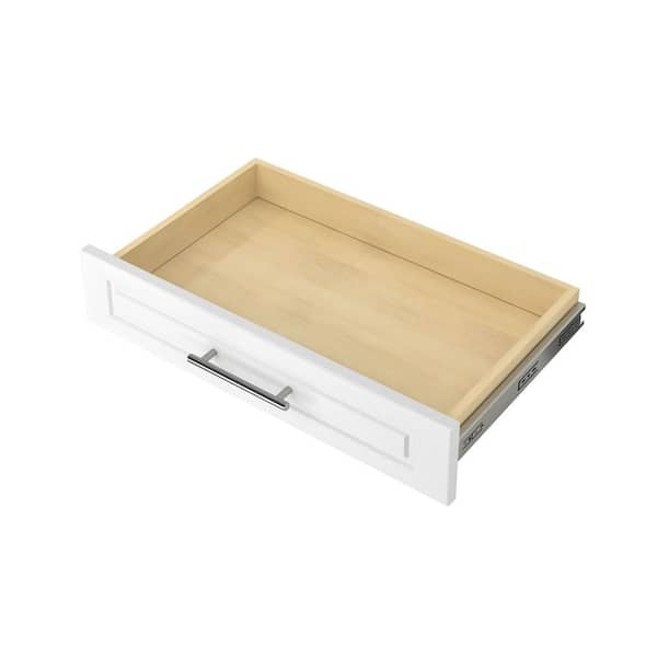 Closet Evolution 4 in. H x 24 in. W Wood Drawer Kit Modern Raised White