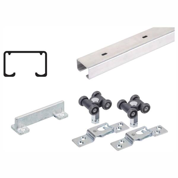 Hettich 48 in. Grant 150E Single Economy Door Hardware and Track