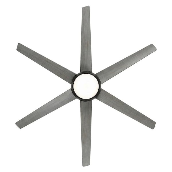 Windward 68 in. White Color Changing Integrated LED Matte Black Ceiling Fan with Light Kit, DC Motor and Remote