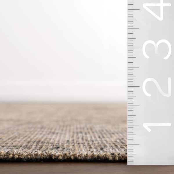 Hillstone Brown 6 ft. 7 in. x 9 ft. Traditional Vintage Medallion Area Rug