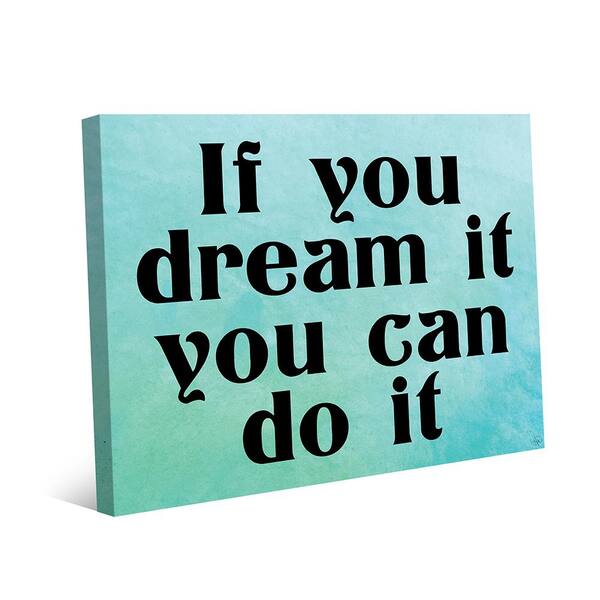 Creative Gallery 11 in. x 14 in. "You Can Do It" Wrapped Canvas Wall Art Print
