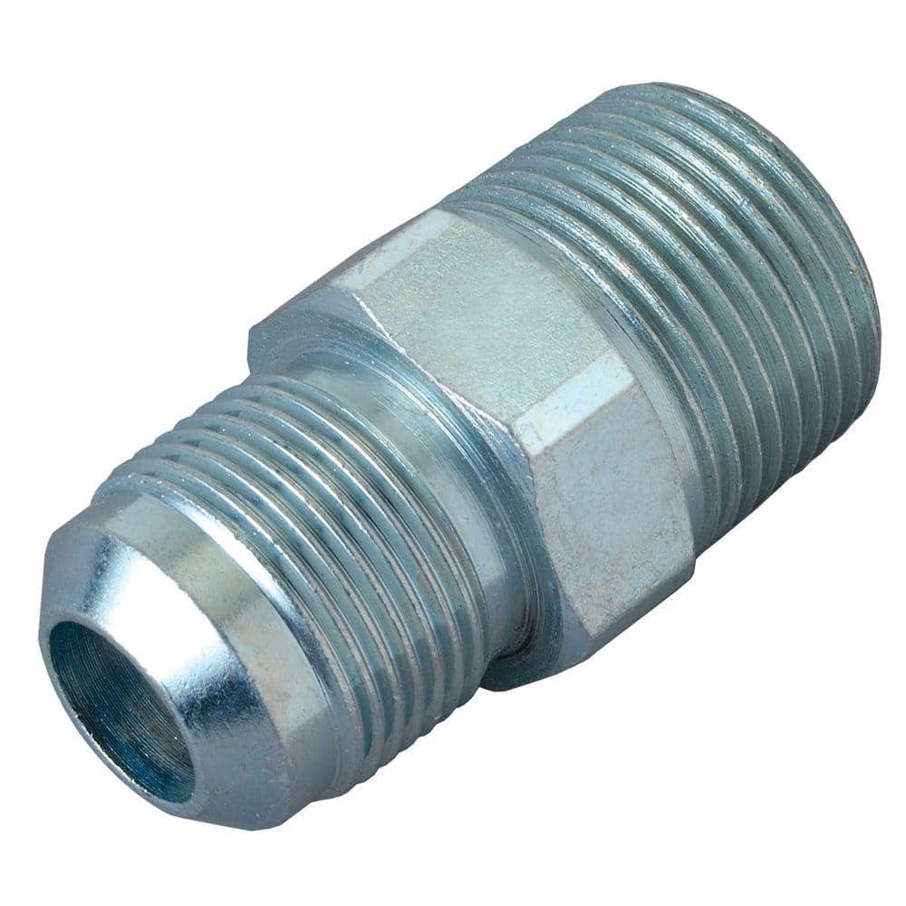 UPC 039166105304 product image for 1/2 in. O.D. Flare x 3/4 in. MIP (Tapped 1/2 in. FIP) Steel Gas Connector | upcitemdb.com