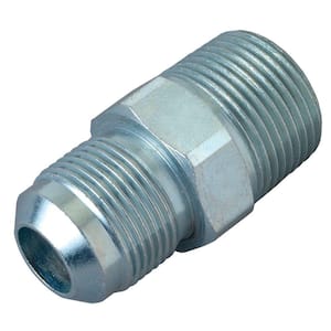 1/2 in. O.D. Flare x 3/4 in. MIP (Tapped 1/2 in. FIP) Steel Gas Connector
