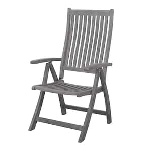 Surf Side Teak 5 Position Arm Chair Driftwood Gray Color