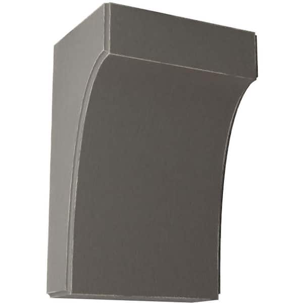 Ekena Millwork 5-1/4 in. x 8 in. x 4 in. Reclaimed Grey Clarksville Wood Vintage Decor Bracket