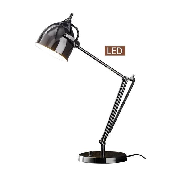 Jet Black Led Desk Lamp, Matt Black Led Table Lamp