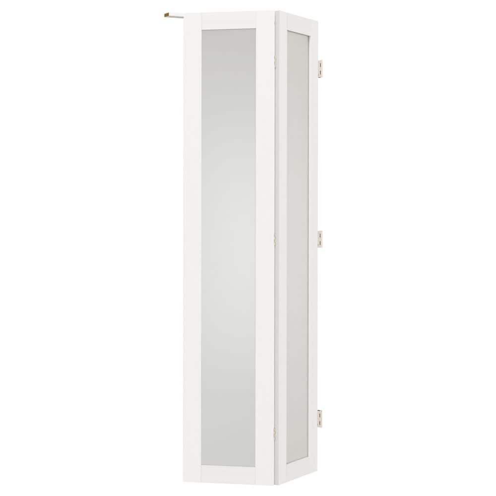 Bifold Doors 30x80 SOLRIG 180 Degree Bifold Door, For 30u2033x 80u2033 Door  Openings, White 1-Lite Mirrored Folding Door With Hinges Hardware Set, Full  Access Bifold Closet Doors Perfect For Room Dividers Bi, image size:1000x1000