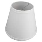 Pure White Lamp Shade IMISI Linen Fabric White Lamp Shade Small 5 Top Diameter x 9 Bottom Diameter x 7 Tall 