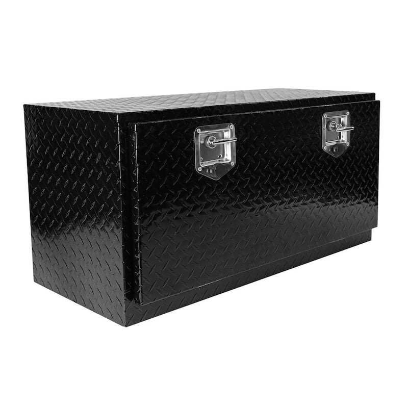 48 Gal. Aluminum Deck Box, Tread Toolbox with Lock