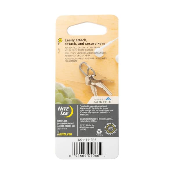 Nite Ize Steel Big Key Ring with Carabiners BRG-M1-R3 - The Home Depot