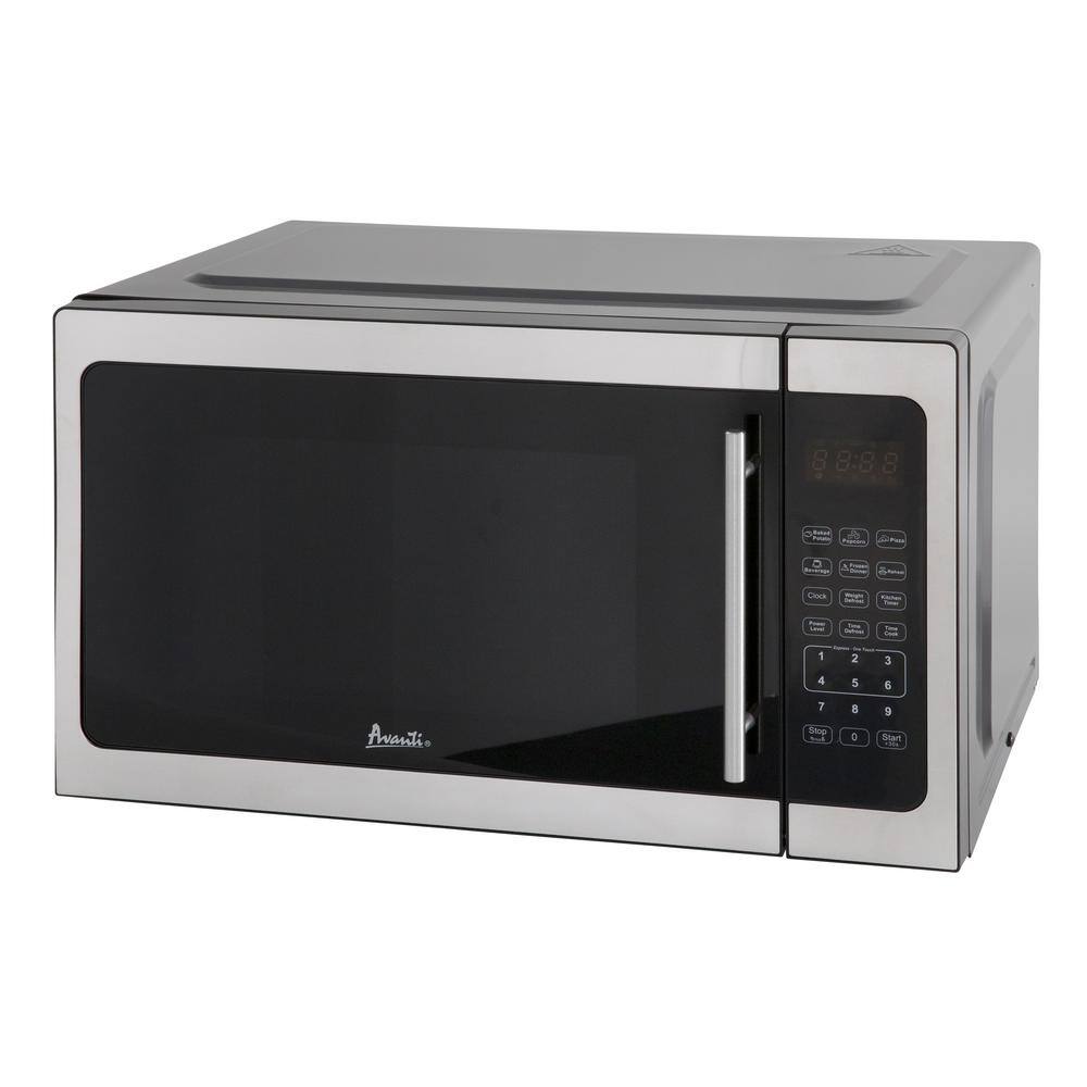 Avanti 1.5 Cu Ft Silver Stainless Steel Countertop Microwave for RV