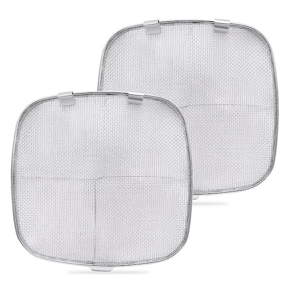 2-Pack Stainless Steel Splatter Shield, Air Fryer Accessories, Replacement Parts Splatter Screen for Ninja Foodi