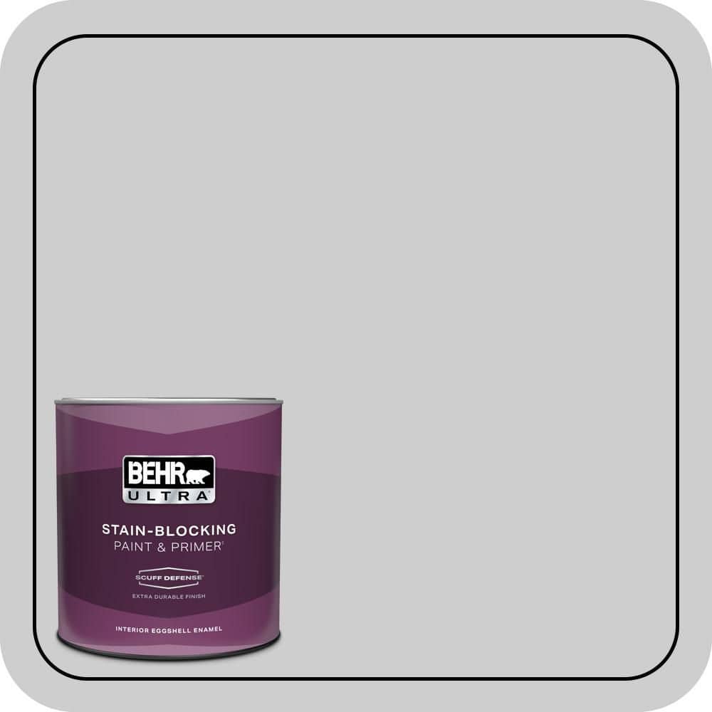 1 qt. #770E-2 Silver Screen color Extra Durable Eggshell Enamel Interior Paint & Primer price history on PriceWatchPro