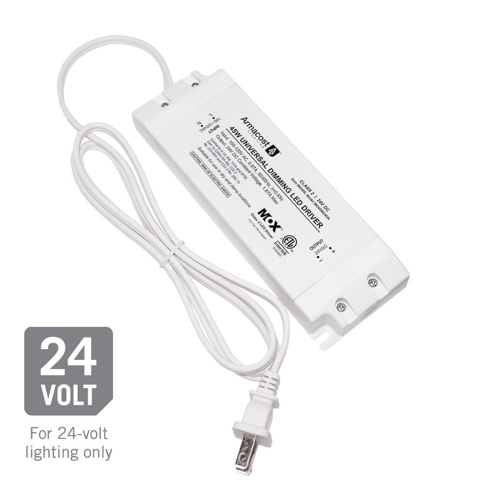 45-Watt White Universal Dimming LED Transformer Driver