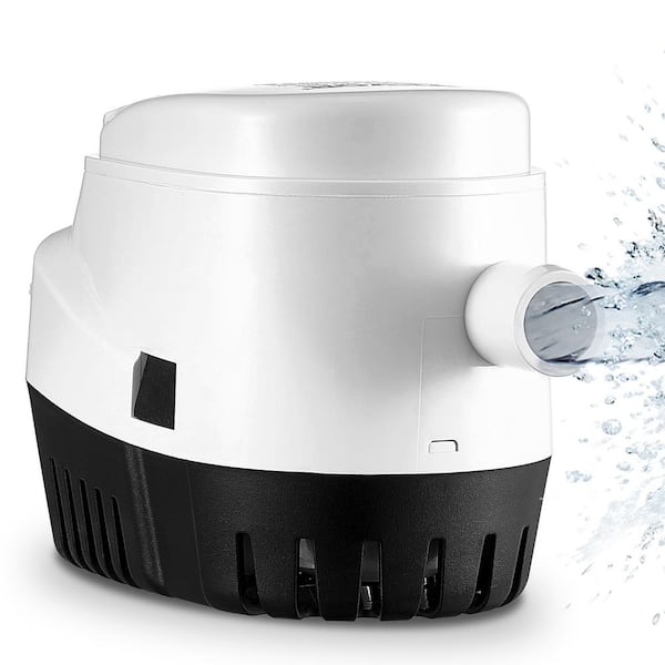 VEVOR Bilge Pump 1/7 HP 750GPH 12-Volt Automatic Submersible Utility Pump with Float Switch 0.7 in. for Boats Ponds Pools
