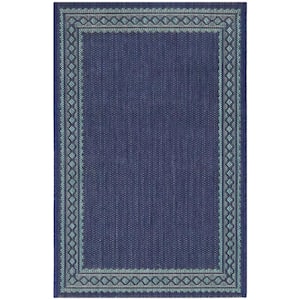 Aqua/Blue 2 x Doormat 2 ft. x 3 ft. Area Rug