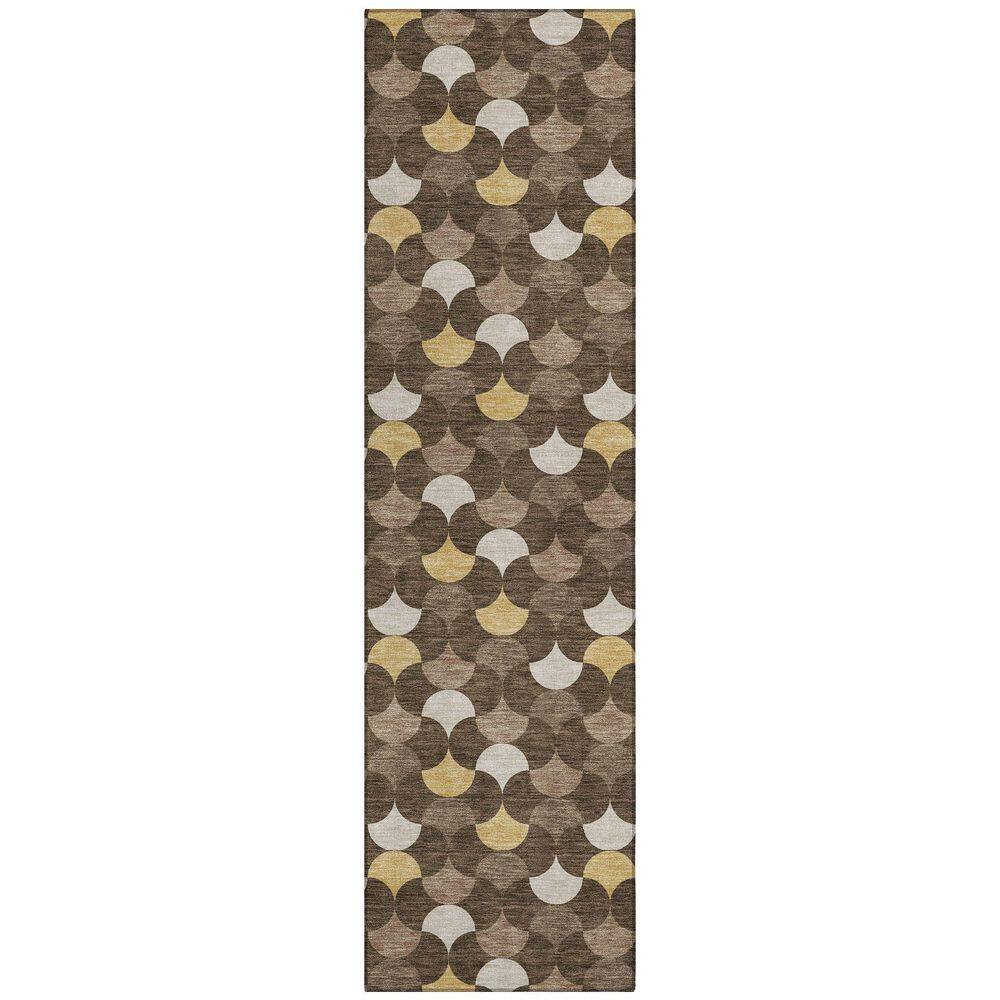 Chantille Machine Washable Indoor/Outdoor Abstract ACN2568 Chocolate 2 ft. x 7 ft. Runner Rug price history on PriceWatchPro
