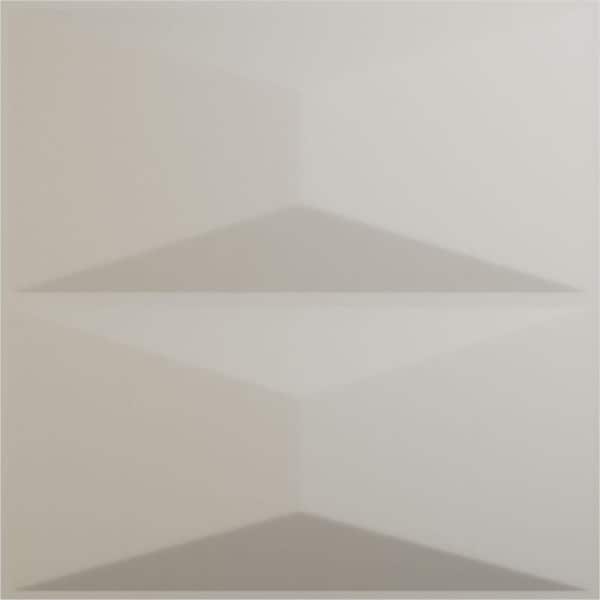 Ekena Millwork 19 5/8 in. x 19 5/8 in. Aberdeen EnduraWall Decorative 3D Wall Panel, Satin Blossom White (Covers 2.67 Sq. Ft.)