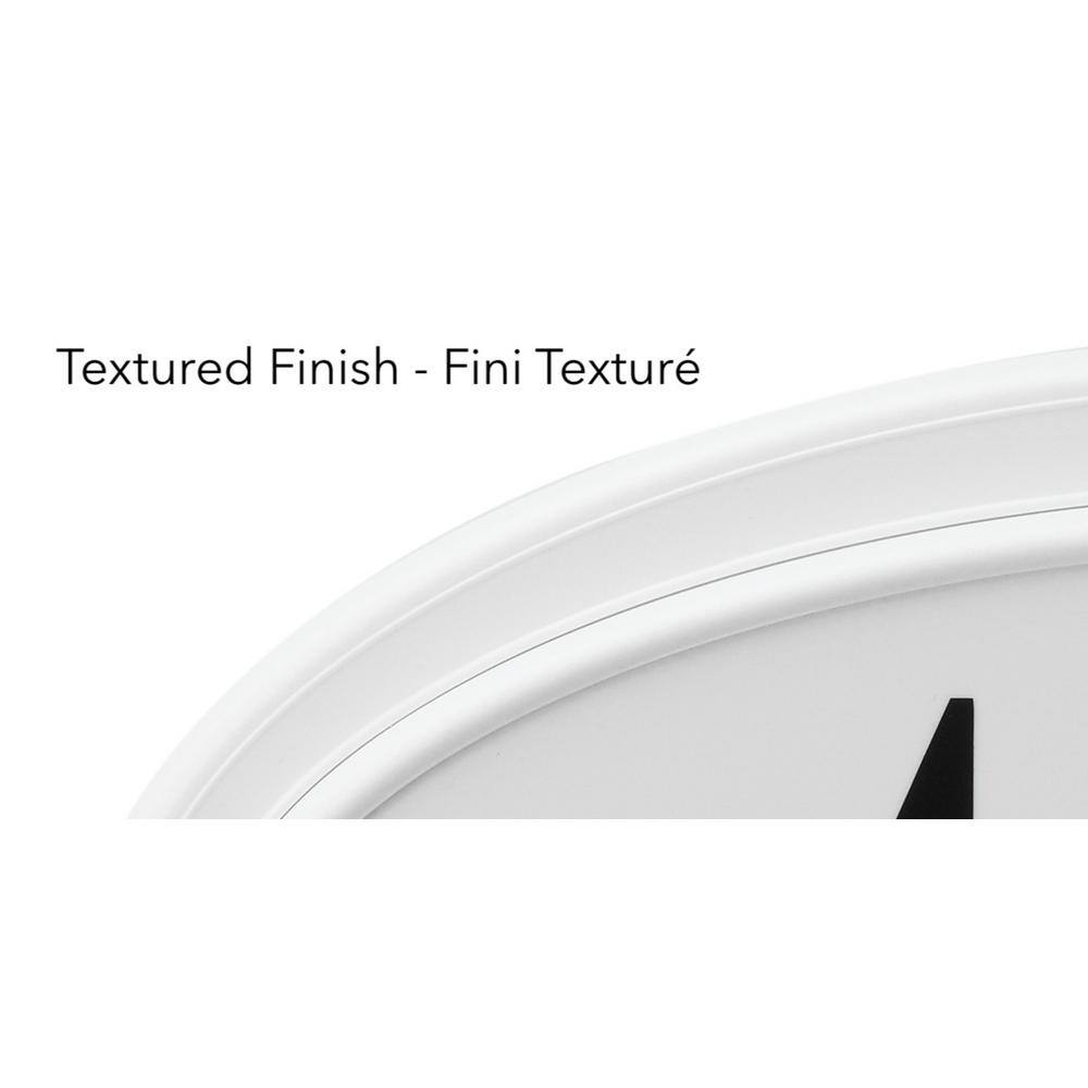 White Oval Plastic Address Plaque with Black Numbers