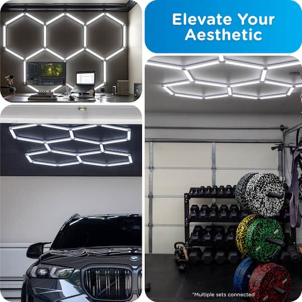 Enbrighten UltraBrite Hex Lights 16Pack 16.5 in./1.45ft Integrated