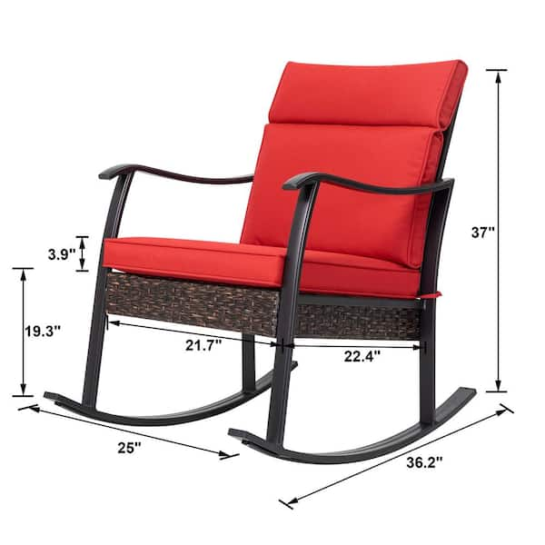 outdoor aluminum rocking chair