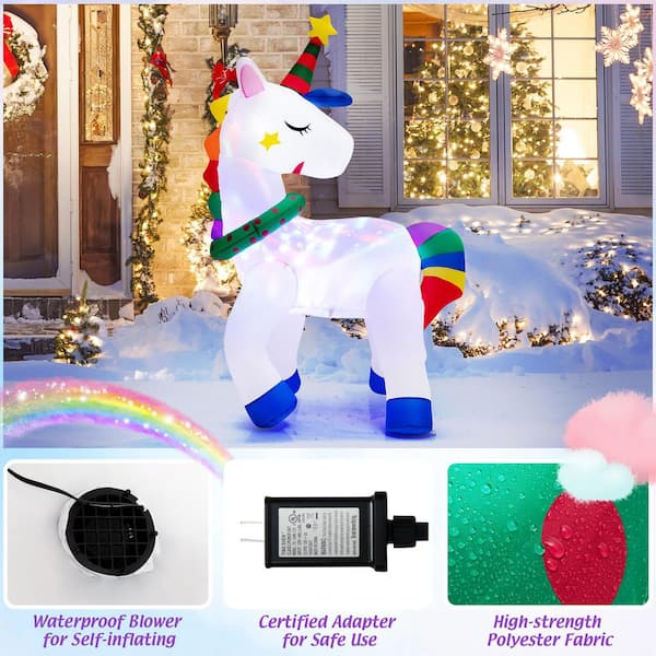 Christmas LED Inflatable of 4ft online Tall Pink Unicorn