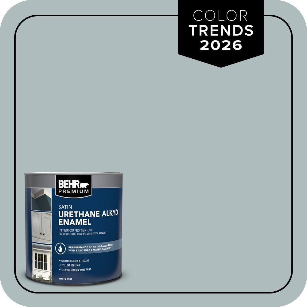 1 qt. Home Decorators Collection #HDC-CT-26 Watery Satin Enamel Urethane Alkyd Interior/Exterior Paint price history on PriceWatchPro