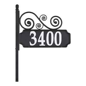 Nite Bright Rectangle Scroll Reflective Address Post Sign