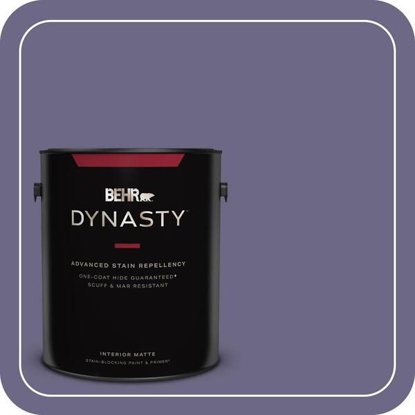BEHR DYNASTY 1 gal. #PPU16-18 Hyacinth Arbor One-Coat Hide Matte Interior Stain-Blocking Paint & Primer