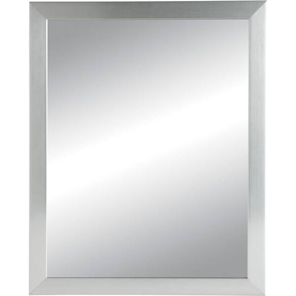 Unbranded Hudson 16 in. W x 20 in. H x 4.125 in. D Recessed Medicine Cabinet in Satin Chrome