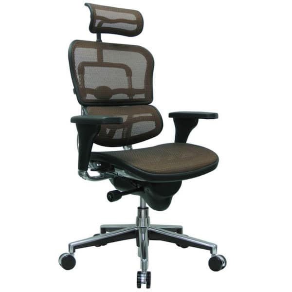 HomeRoots Zabrina Orange Mesh Chair