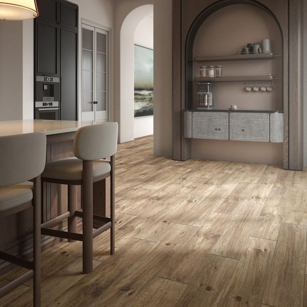 American Estates Suede 8 in. x 48 in. Matte Color Body Porcelain Floor and Wall Tile (15.18 sq. ft. / case)