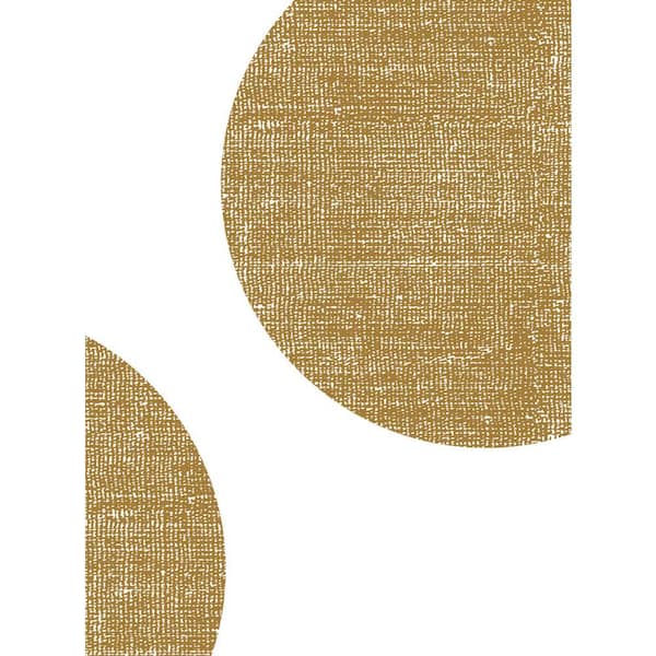 Adesivo Murale Kiwistar Strauss Linee | 6 Dimensioni In 1 | Oro Giallo 120x60 Cm | Rimovibile Per Pareti - 2