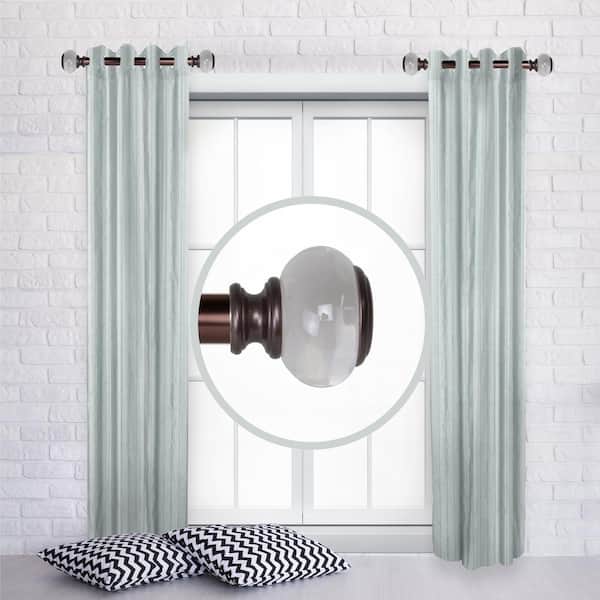 Coat 1" dia. Curtain Rod 12-20 inch long (Set of 2) - Bronze