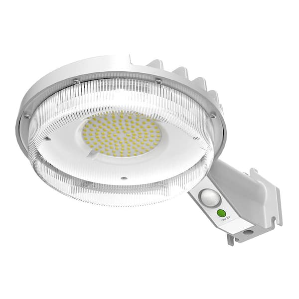HALO SBL 125-Watt Equivalent Integrated LED Gray MTN+D2D Outdoor Solar Barn Light, 1500 lumens at 5000K, weather resistant