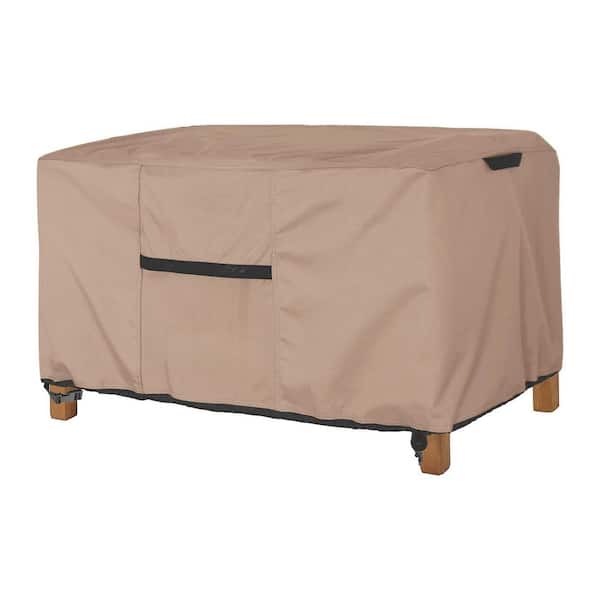 42 in. x 24 in. x 18 in. Brown Waterproof Patio Coffee Table Cover, Rectangular Outdoor Small Side Table Cover