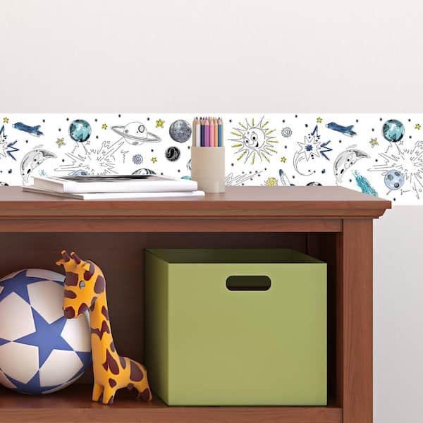 Galaxy White Wallpaper Border