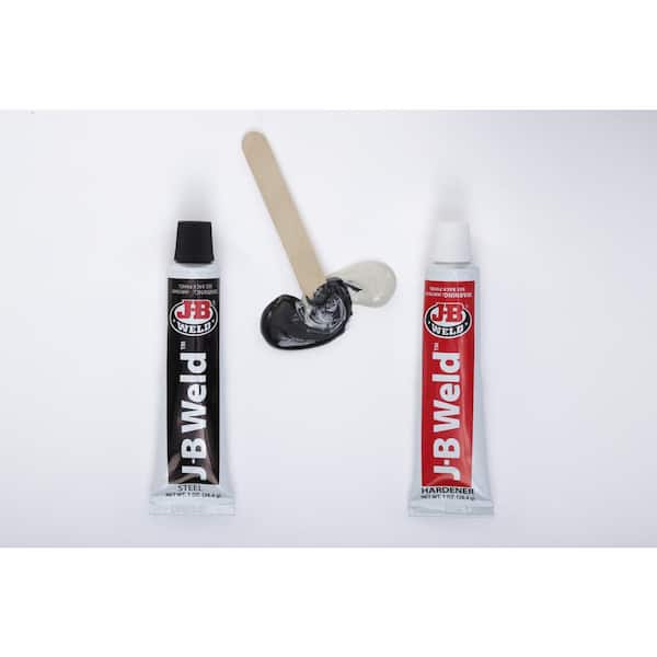 J-B Weld Epoxy Adhesive, Two 5 fl oz Tubes, Dark Gray, 1:1 Mixing Ratio, 6  hr Functional Cure 8281