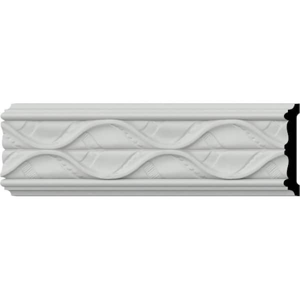 Ekena Millwork SAMPLE - 3/4 in. x 12 in. x 4-1/4 in. Urethane Medway Chair Rail Moulding