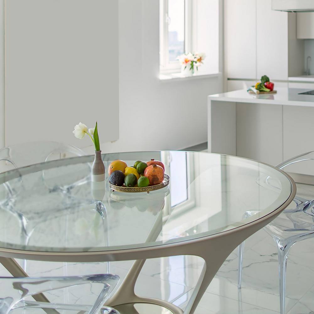 12 Inch Clear Tempered Glass Round Table Top